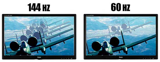 144герцовый монитор vs 60 герцовый