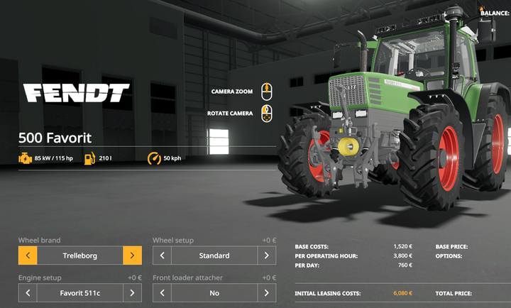 Farming Simulator 2019 Fendt 500 Favorit