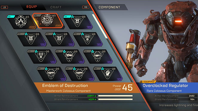 anthem Уникальные компоненты играют важную роль