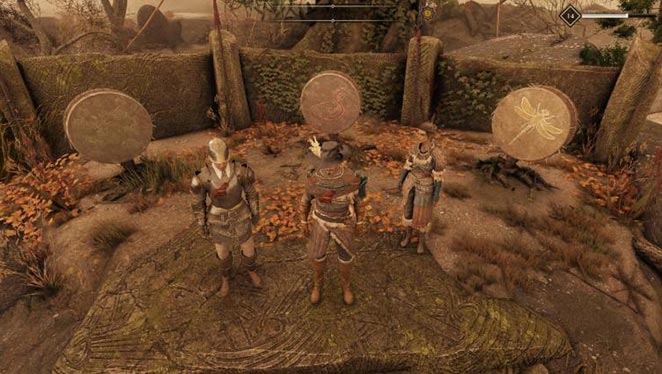 greedfall drums puzzle face to face wth a demon