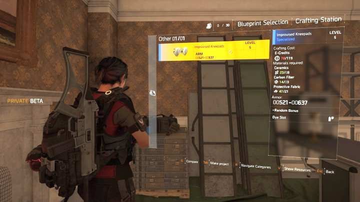 division 2 Как изготовить предметы?