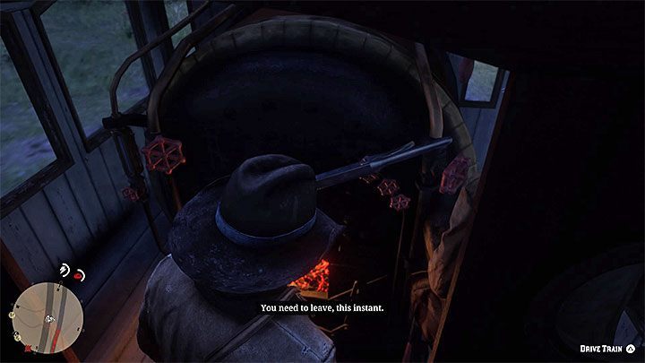 Red Dead Redemption 2 - кабина локомотива 