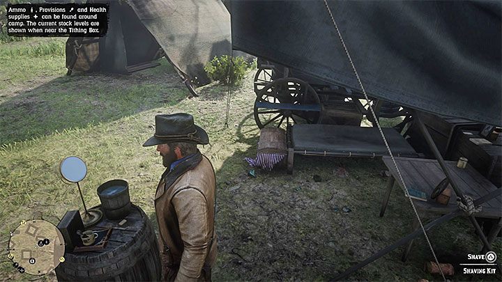 Red Dead Redemption 2 - сбрить бороду в лагере