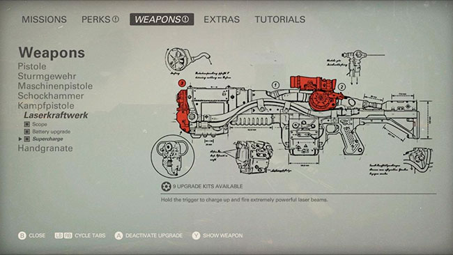 Wolfenstein II лазер