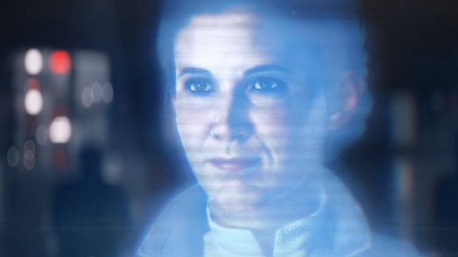 Star Wars Battlefront 2 2017 голограмма принцессы Леи